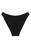 Reiss Carina High Cut Bikini Bottoms In Black