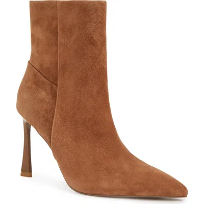 Reiss Carina Pointed Toe Bootie In Tan
