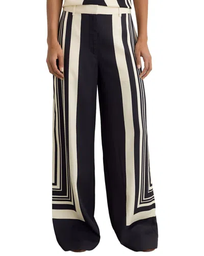 Reiss Ivory Silk Sleeveless Shirt In White