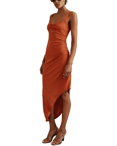 Reiss Carla Dress In Orange