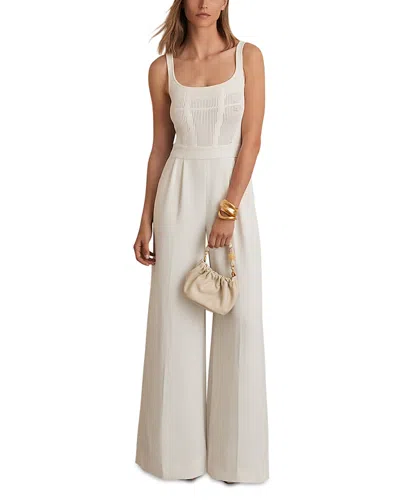Reiss Carla Knit Jumpsuit In Neutral