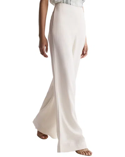 Reiss Carlie Stitch Wide Leg Trouser In White