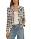 Reiss Carly Cropped Jacket In Neutral