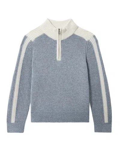 Reiss Kids' Carnellis 1/2-zip Sweater In Blue