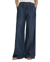 REISS CARTER WIDE LEG DENIM PANTS