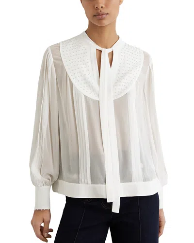 Reiss Casey Blouse In White