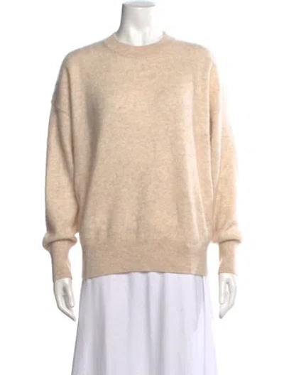 Pre-owned Reiss Cashmere Crew Neck Sweater In Neutral