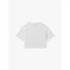 Reiss Ivory Lois 13-14 Yrs Oversized Cotton Short-sleeve T-shirt In Ivory