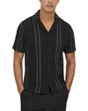 Reiss Castle Ribbed Block Top In Black