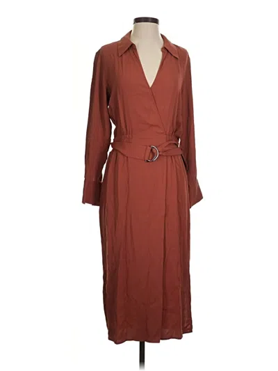 Pre-owned Reiss Casual Dress In Brown