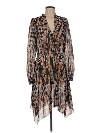 Pre-owned Reiss Casual Dress In Brown