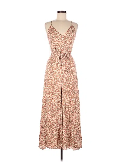 Pre-owned Reiss Casual Dress In Tan