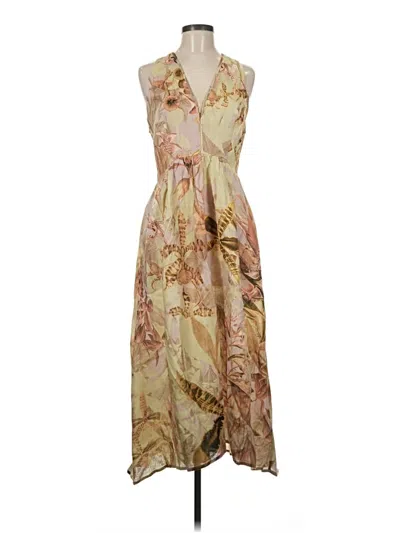 Pre-owned Reiss Casual Dress In Tan