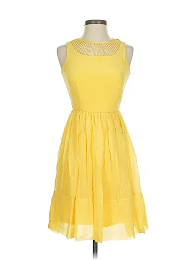Pre-owned Reiss Casual Dress In Yellow