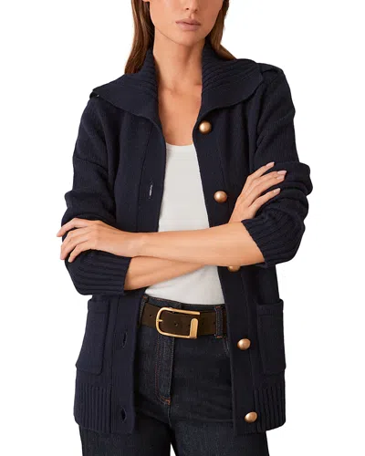 Reiss Cat Cardigan In Navy