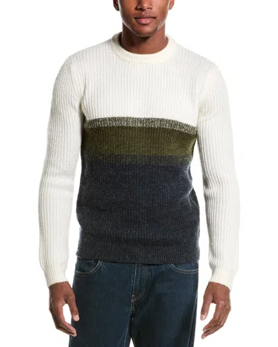 Reiss Caversham Alpaca & Wool-blend Crewneck Sweater In Brown