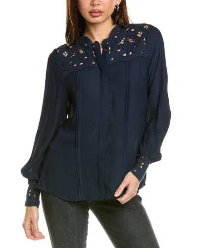 Reiss Celia Top In Blue