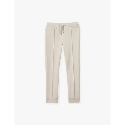 Reiss Croxley Regular-fit Stretch-jersey Jogging Bottoms 3-14 Years Cement In Cement