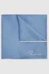 Shop Reiss Quadratisches Einstecktuch Aus Seide In Blue