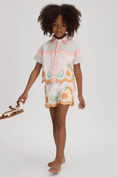 Reiss 12 Years In Ivory Print