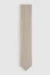 Reiss Champagne Silk Knitted Tie