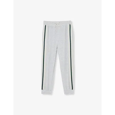 Reiss Kids' Chance Side-stripe Velour Jogging Bottoms 9-13 Years Grey