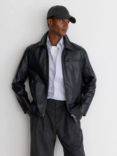Reiss Charcoal Grey Collin Wool-blend Flannel Baseball Cap