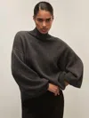 Reiss Charcoal Grey Jumper In Gray