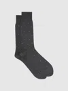 Reiss Charcoal Mario Spot Polka Dot Socks