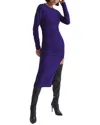 Reiss Charley Ruched Wool-blend Midi Dress