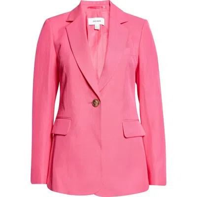 Reiss Charli One-button Jacket In Pink