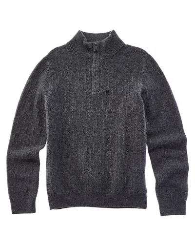 Reiss Kids' Chester 1/2-zip Sweater In Gray