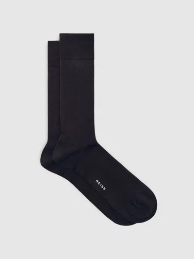 REISS REISS CHOCOLATE BROWN FELA SOCKS