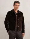 Reiss Chocolate Brown Jacket In Brown