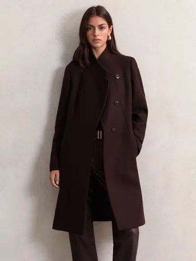 Reiss Chocolate Brown Coat