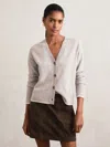 Reiss Chocolate Brown Mini Suede Patch Pocket Skirt In Brown