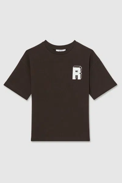 Reiss 7 Years In Chocolate Brown / Off White