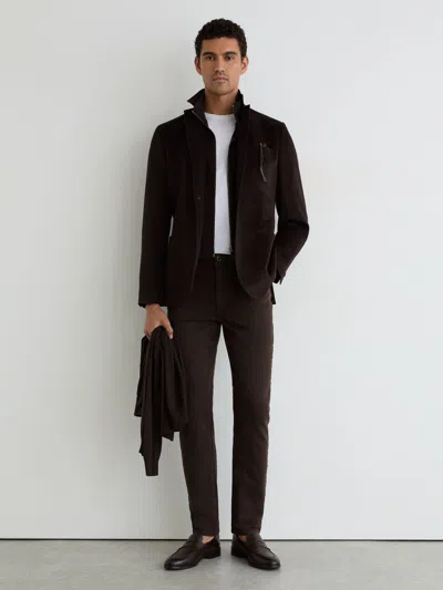 Reiss Chocolate Brown Slim-fit Jeans