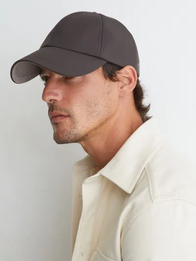 Reiss Chocolate Brown Technical Logo-embroidered Baseball Cap