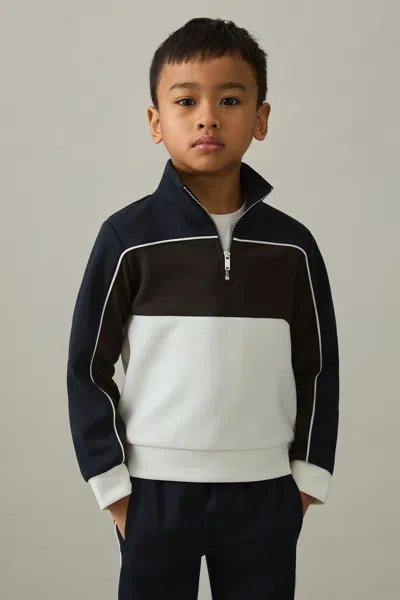 Reiss 6 Years In Chocolate Brown/navy/off White