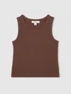 Reiss Chocolate Camisole In Brown