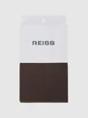 Reiss Chocolate Colour Tights In Brown