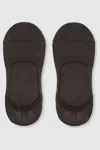 Reiss Chocolate Cotton-blend Loafer Socks In Chocolate