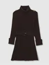 Reiss Chocolate Dress In Brown