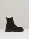 Reiss Chocolate Leather Lace-up Boots