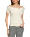 Reiss Cierra Strappy Off Shoulder Wool-blend Top