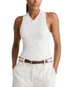 Reiss White Racerback Vest Top In White
