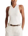 Reiss Clara Racerback Vest In White