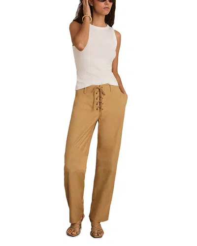 Reiss Clement Cropped Taper Pants In Tan