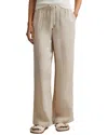 Reiss Cleo Wide Leg Linen Pant In White